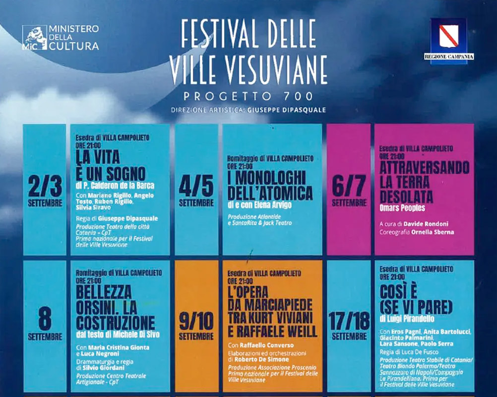 Al via la nuova edizione del Festival delle Ville Vesuviane