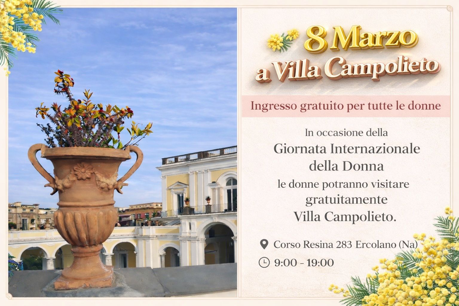 8 Marzo a Villa Campolieto