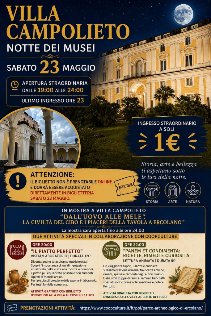 Notte dei Musei Villa Campolieto - 23 Maggio 2026
